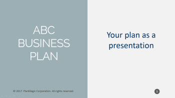 bed & breakfast plan presentation